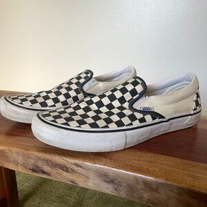 Mens Checkerboard Vans size 12